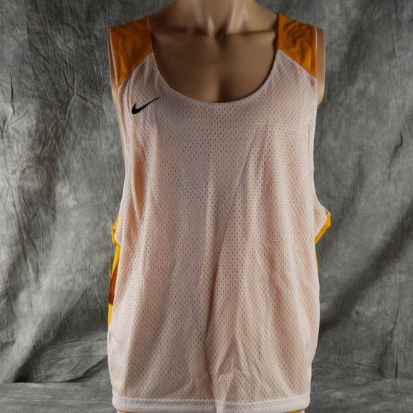 NWT NIKE 399202 717 Men's Reversible Orange/White Sleeveless Tank size L/XL ANB - Picture 4 of 6